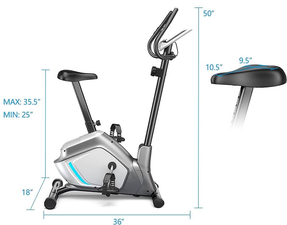 gymax spin bike